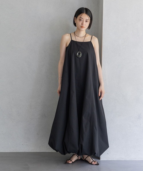 A part by（アパートバイ）の「バルーンキャミワンピース（ワンピース・レディース・ライトパープル/ブラック/カーキ・FREE）」の8枚目の写真