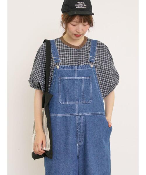 Samansa Mos2（サマンサ モスモス）の「【クールコットン】柄アソートクレリック袖タックブラウス（シャツ/ブラウス・レディース・オフホワイト/サックスブルー/キナリ/ネイビー・F）」の5枚目の写真