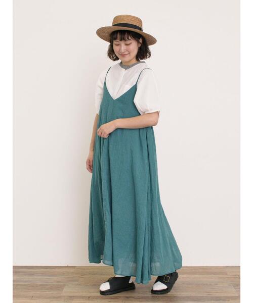 Samansa Mos2（サマンサ モスモス）の「【クールコットン】柄アソートクレリック袖タックブラウス（シャツ/ブラウス・レディース・オフホワイト/サックスブルー/キナリ/ネイビー・F）」の15枚目の写真