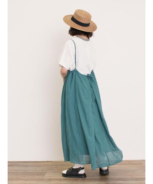 Samansa Mos2（サマンサ モスモス）の「【クールコットン】柄アソートクレリック袖タックブラウス（シャツ/ブラウス・レディース・オフホワイト/サックスブルー/キナリ/ネイビー・F）」の16枚目の写真