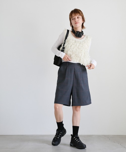 チェック柄ハーフパンツ（その他パンツ）｜select MOCA（セレクトモカ