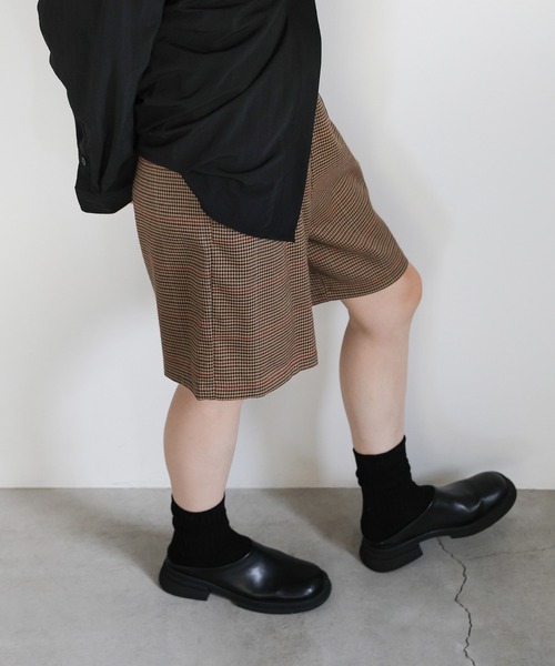 select MOCA(セレクトモカ)の「チェック柄ハーフパンツ(その他パンツ・レディース・ブラウン/チャコールグレー・FREE)」の18枚目の写真