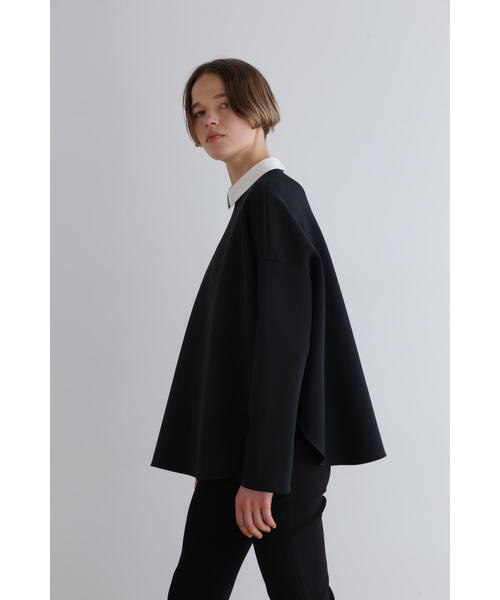 LE PHIL ルフィル スキューバダンボールブラウス　ブラック ◇スキューバダンボールブラウス（シャツ/ブラウス）｜LE PHIL