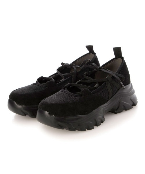 EVOL（イーボル）の「【S-LLサイズ展開・軽量】クロスレースアップスニーカー IZ5850（スニーカー・レディース・ブラウン/ブラック・LL/S/M/L）」の10枚目の写真