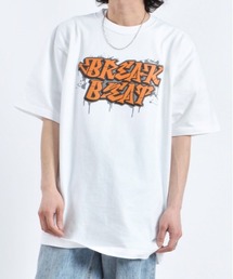 BREAK BEATグラフィックプリントTシャツ