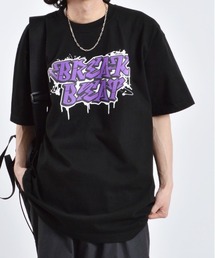 BREAK BEATグラフィックプリントTシャツ