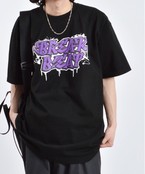 セール】BREAK BEATグラフィックプリントTシャツ（Tシャツ/カットソー