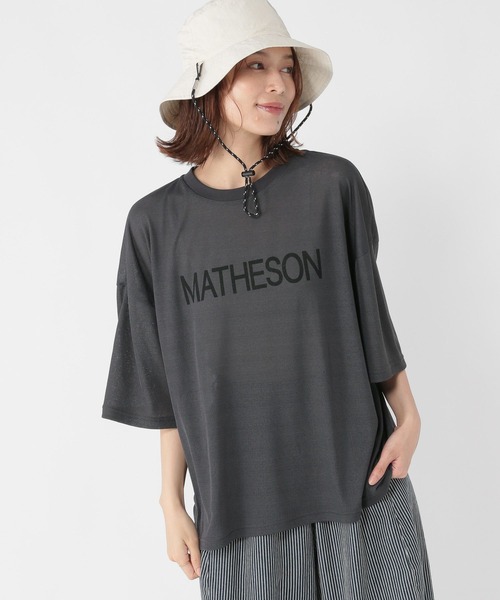 studio CLIP(スタディオクリップ)の「梨地シアーロゴTシャツ(Tシャツ/カットソー・レディース・カーキ/ネイビー/ダークグレー・FREE)」の15枚目の写真