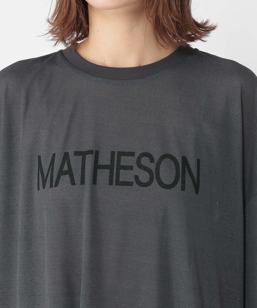 studio CLIP(スタディオクリップ)の「梨地シアーロゴTシャツ(Tシャツ/カットソー・レディース・カーキ/ネイビー/ダークグレー・FREE)」の22枚目の写真