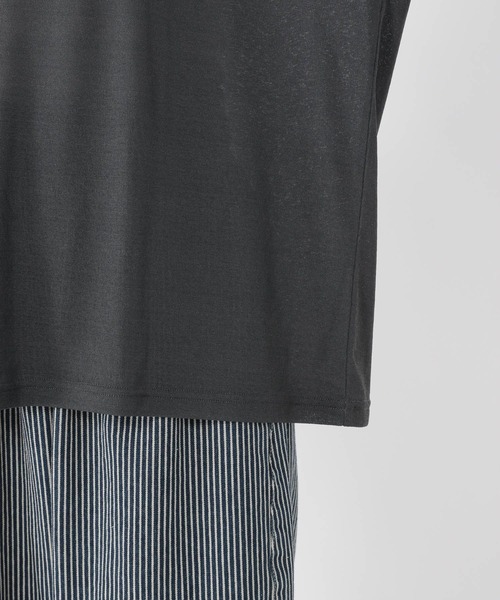 studio CLIP(スタディオクリップ)の「梨地シアーロゴTシャツ(Tシャツ/カットソー・レディース・カーキ/ネイビー/ダークグレー・FREE)」の20枚目の写真