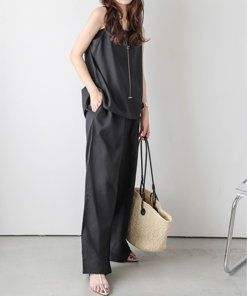 AMELY（エミリー）の「ワイドパンツセットアップ（セットアップ・レディース・ブラック/ベージュ/グレー・フリー）」の6枚目の写真
