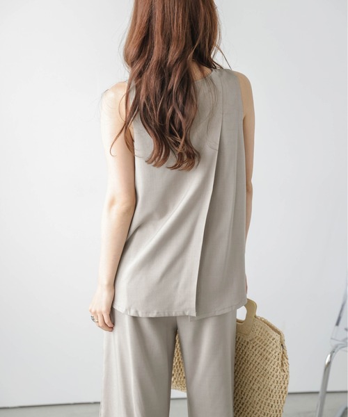 AMELY（エミリー）の「ワイドパンツセットアップ（セットアップ・レディース・ブラック/ベージュ/グレー・フリー）」の16枚目の写真