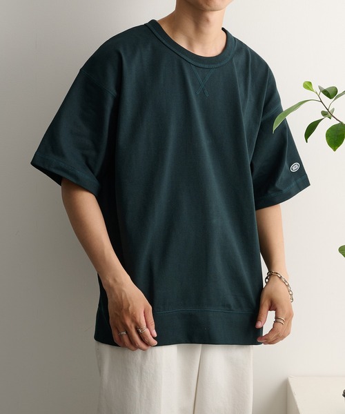 セール】【DISCUS】USA綿混HEAVY WEIGHT天竺 半袖スウェットTシャツ