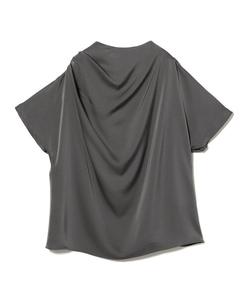 EFFE BEAMS(エッフェビームス)の「M・fil / サテン ドレープ ブラウス(シャツ/ブラウス・レディース・チャコールグレー・ONE SIZE)」の1枚目の写真