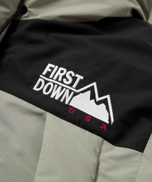 FIRST DOWN(ファーストダウン)の「ダウンジャケット パーカー FDUSA WRAP DOWN PARKA F942010(ダウンジャケット/コート・メンズ・ホワイト/ダークグレー/ブラック・M/LL/L)」の6枚目の写真