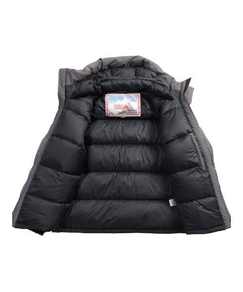 FIRST DOWN(ファーストダウン)の「ダウンジャケット パーカー FDUSA WRAP DOWN PARKA F942010(ダウンジャケット/コート・メンズ・ホワイト/ダークグレー/ブラック・M/LL/L)」の11枚目の写真