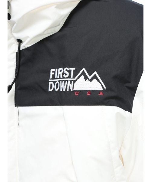 FIRST DOWN(ファーストダウン)の「ダウンジャケット パーカー FDUSA WRAP DOWN PARKA F942010(ダウンジャケット/コート・メンズ・ホワイト/ダークグレー/ブラック・M/LL/L)」の15枚目の写真