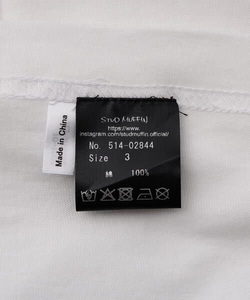 STUD MUFFIN（スタッドマフィン）の「STUD MUFFIN/スタッドマフィン/GURIS JUST... SS TEE（Tシャツ/カットソー・メンズ・ブラック/ホワイト・2/3/4）」の14枚目の写真