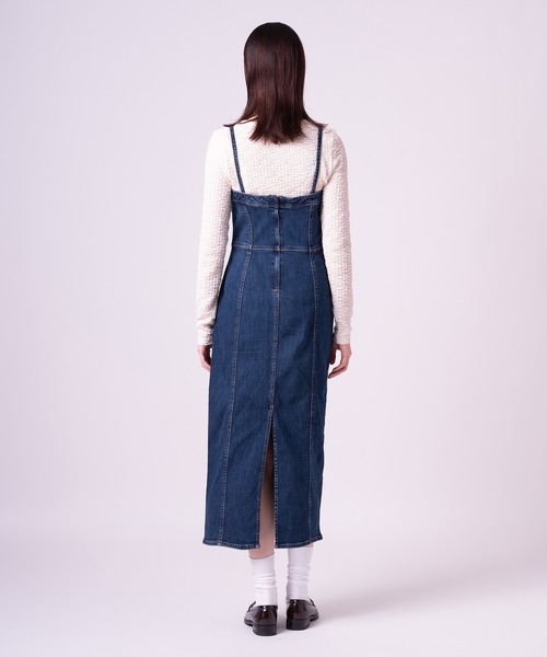 Levi's(リーバイス)の「Levi's/リーバイス シームビスチェドレス(ワンピース・レディース・インディゴブルー・XS/M/S)」の3枚目の写真