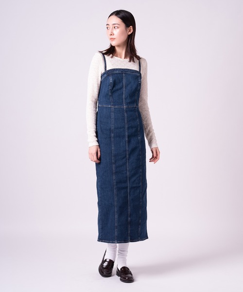 Levi's(リーバイス)の「Levi's/リーバイス シームビスチェドレス(ワンピース・レディース・インディゴブルー・XS/M/S)」の6枚目の写真