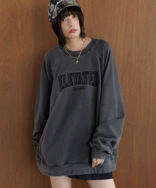 PBLIM(ページボーイリム)の「《UNISEX》ポケット付きラグランスウェット(スウェット・レディース・ブラック/グリーン/ブラウン・LARGE/MEDIUM)」の1枚目の写真