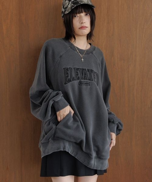 PBLIM(ページボーイリム)の「《UNISEX》ポケット付きラグランスウェット(スウェット・レディース・ブラック/グリーン/ブラウン・LARGE/MEDIUM)」の6枚目の写真