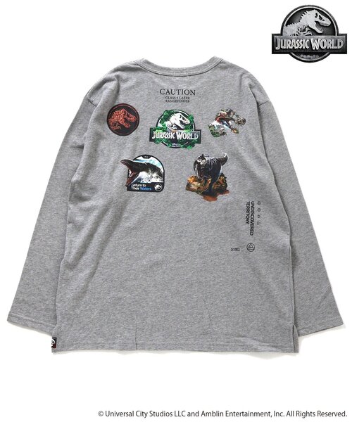 F.O.KIDS（エフオーキッズ）の「【ジュラシックワールド】長袖Tシャツ（オトナ）（Tシャツ/カットソー・キッズ・ブラック/レッド/グレー・LARGE/MEDIUM）」の7枚目の写真