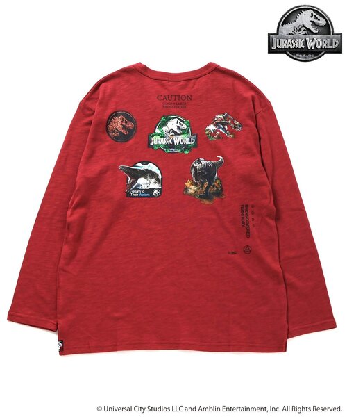 F.O.KIDS（エフオーキッズ）の「【ジュラシックワールド】長袖Tシャツ（オトナ）（Tシャツ/カットソー・キッズ・ブラック/レッド/グレー・LARGE/MEDIUM）」の9枚目の写真