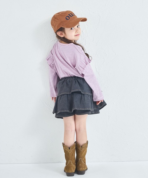 pairmanon（ペアマノン）の「【綿100%】ガールズ アソートフリルT（Tシャツ/カットソー・キッズ・ブラック/パープル/ピンク系その他2/ブラック系その他2/ブラック系その他/イエロー系その他・150/140/130/120/110/100/90）」の13枚目の写真