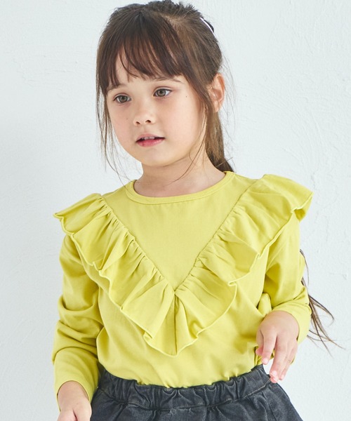 pairmanon（ペアマノン）の「【綿100%】ガールズ アソートフリルT（Tシャツ/カットソー・キッズ・ブラック/パープル/ピンク系その他2/ブラック系その他2/ブラック系その他/イエロー系その他・150/140/130/120/110/100/90）」の15枚目の写真