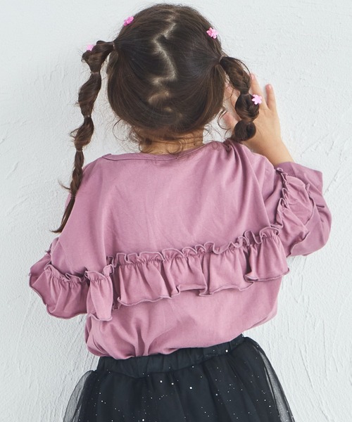 pairmanon（ペアマノン）の「【綿100%】ガールズ アソートフリルT（Tシャツ/カットソー・キッズ・ブラック/パープル/ピンク系その他2/ブラック系その他2/ブラック系その他/イエロー系その他・150/140/130/120/110/100/90）」の22枚目の写真