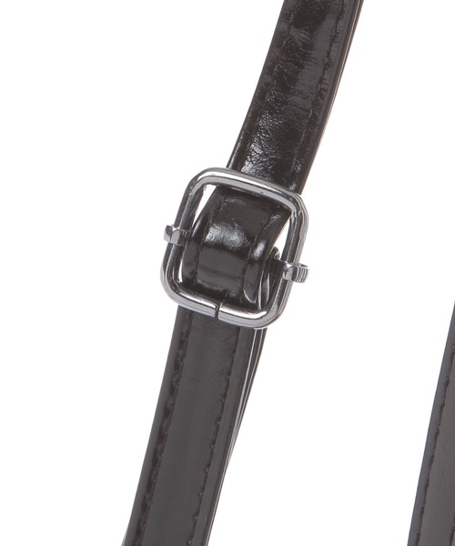 3.3 Field Trip (3.3フィールドトリップ)の「3.3 Field Trip/ダブルポケットレザーBAG(ハンドバッグ・レディース・ブラック/ブラウン・0)」の8枚目の写真