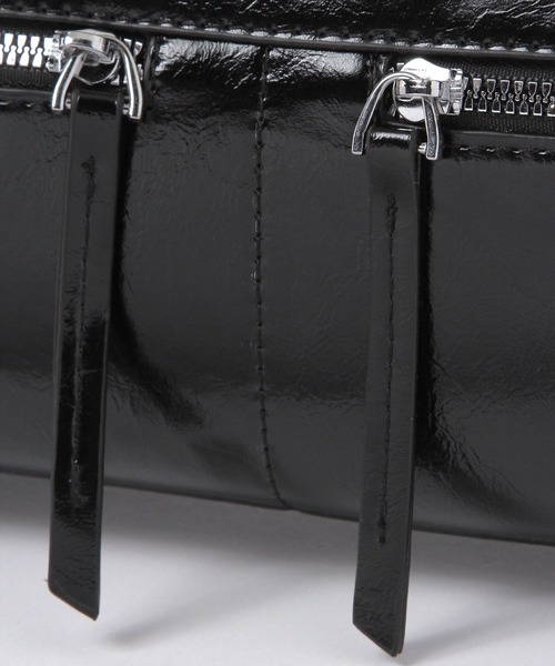 3.3 Field Trip (3.3フィールドトリップ)の「3.3 Field Trip/ダブルポケットレザーBAG(ハンドバッグ・レディース・ブラック/ブラウン・0)」の12枚目の写真