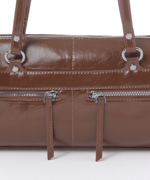 3.3 Field Trip (3.3フィールドトリップ)の「3.3 Field Trip/ダブルポケットレザーBAG(ハンドバッグ・レディース・ブラック/ブラウン・0)」の17枚目の写真