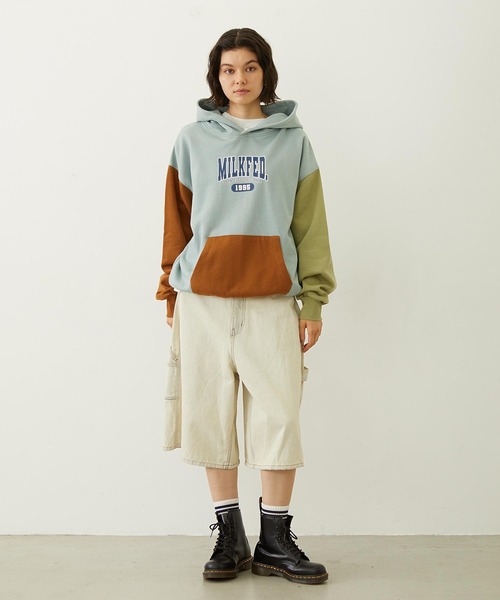 MILKFED.(ミルクフェド)の「COLOR BLOCK SWEAT HOODIE(パーカー・レディース・ライトブルー/ブラック/オートミール・M/L)」の22枚目の写真