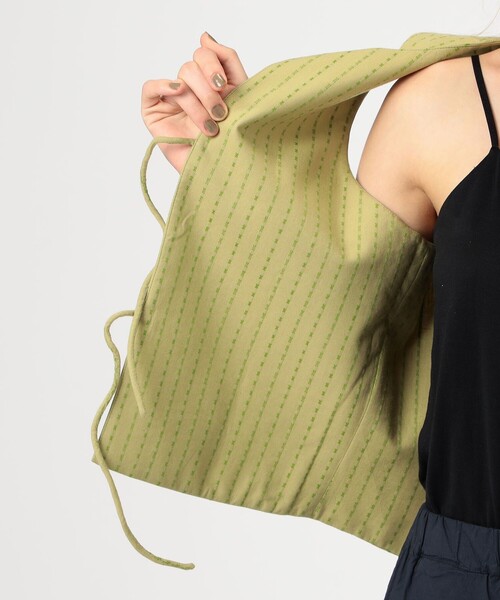 TOMORROWLAND （トゥモローランド）の「LUTCHMIAH JACQUARD RIBBON ベスト（ベスト・レディース・グリーン系その他・48）」の6枚目の写真