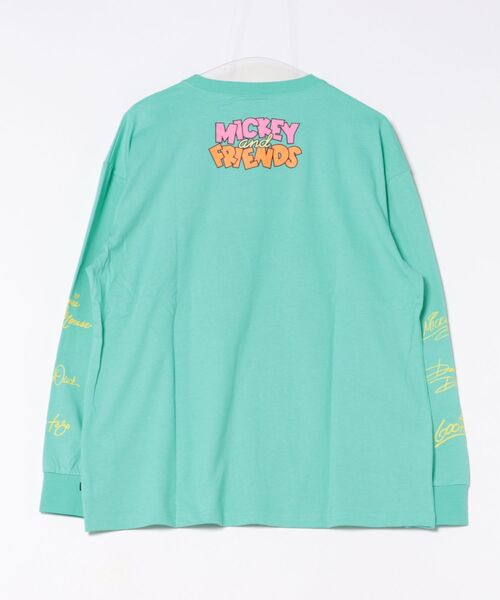 Disney(ディズニー)の「親子お揃い ディズニー キャラクター集合ロンT 0767A(Tシャツ/カットソー・レディース・パープル/ライトグリーン系1・S/M/L/XL)」の3枚目の写真