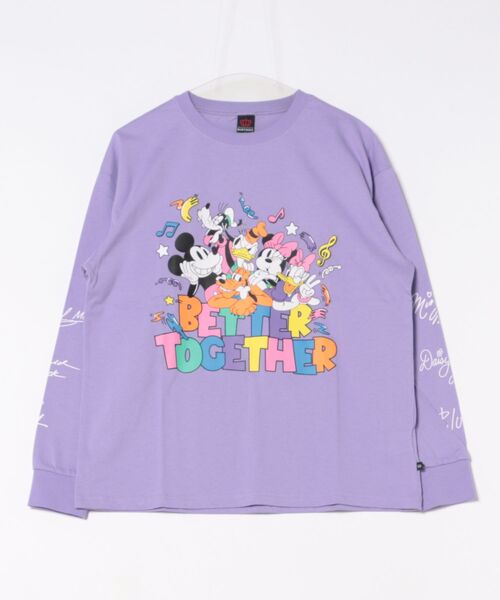 親子お揃い ディズニー キャラクター集合ロンT 0767A（Tシャツ