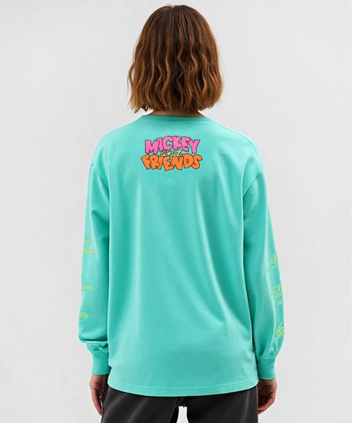Disney(ディズニー)の「親子お揃い ディズニー キャラクター集合ロンT 0767A(Tシャツ/カットソー・レディース・パープル/ライトグリーン系1・S/M/L/XL)」の7枚目の写真
