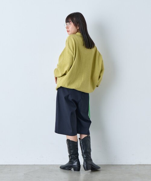 WHIMSIC（ウィムジック）の「【UNISEX/2サイズ展開】ピンストライプワイドショーツ（その他パンツ・メンズ・ネイビー・2/1）」の17枚目の写真