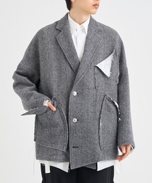 サルバム　ショートコート サルバム sulvam Short Broken Coat （Black Black） -FASCINATE