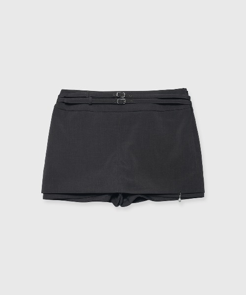 JOSE MOON(ジョゼムーン)の「GRID MINI SKIRT/グリッドミニスカート(スカート・レディース・グレー/ブラック・36/38)」の1枚目の写真