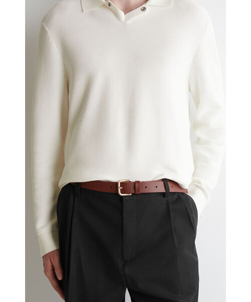 COS（コス）の「レザーベルト（ベルト・メンズ・ブラウン/ブラック・XS/S/M/L）」の2枚目の写真