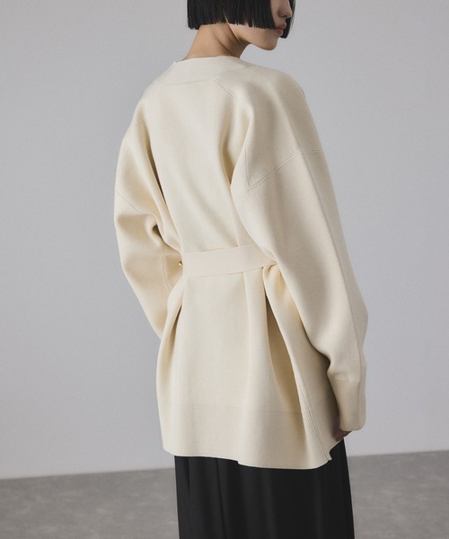 サステナブル】マルチWAYベルテッドミドルカーディガン