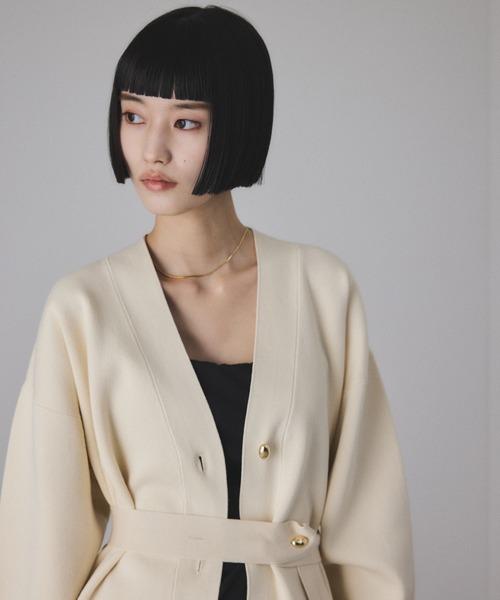 サステナブル】マルチWAYベルテッドミドルカーディガン（カーディガン