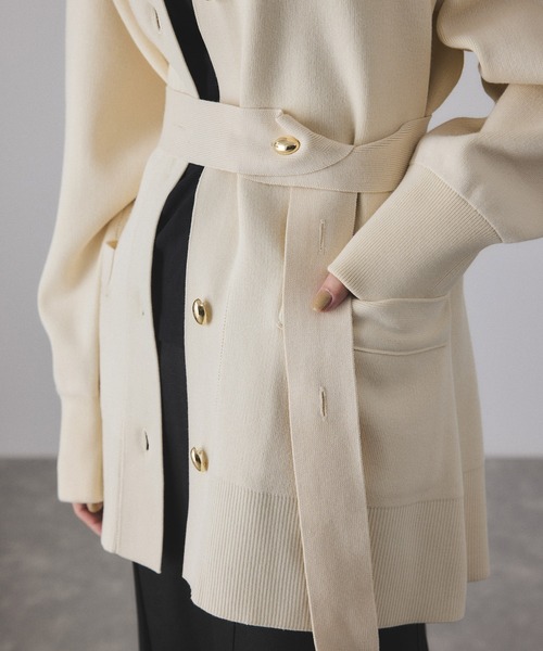 サステナブル】マルチWAYベルテッドミドルカーディガン（カーディガン