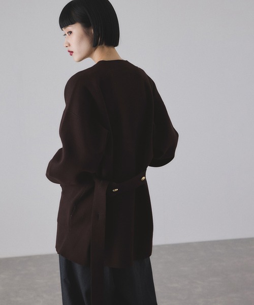 サステナブル】マルチWAYベルテッドミドルカーディガン