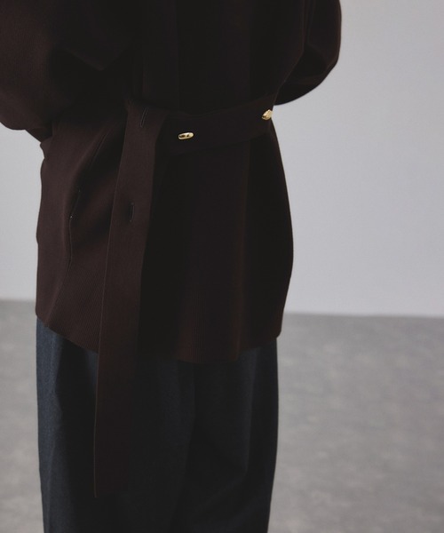 サステナブル】マルチWAYベルテッドミドルカーディガン（カーディガン