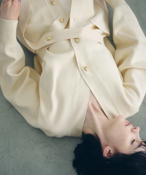 サステナブル】マルチWAYベルテッドミドルカーディガン