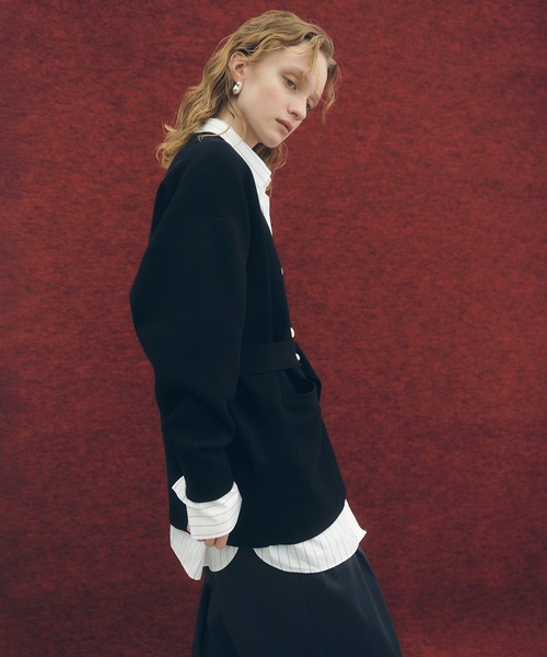 マルチwayリボンミドルカーディガン / rui / ADAM ET ROPÉ FEMME ｜J